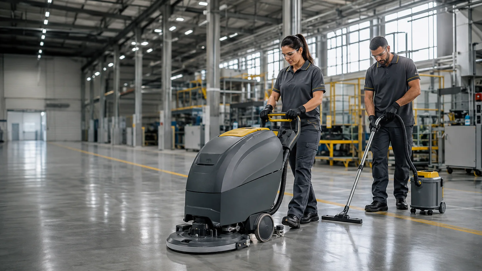 Limpeza industrial profissional